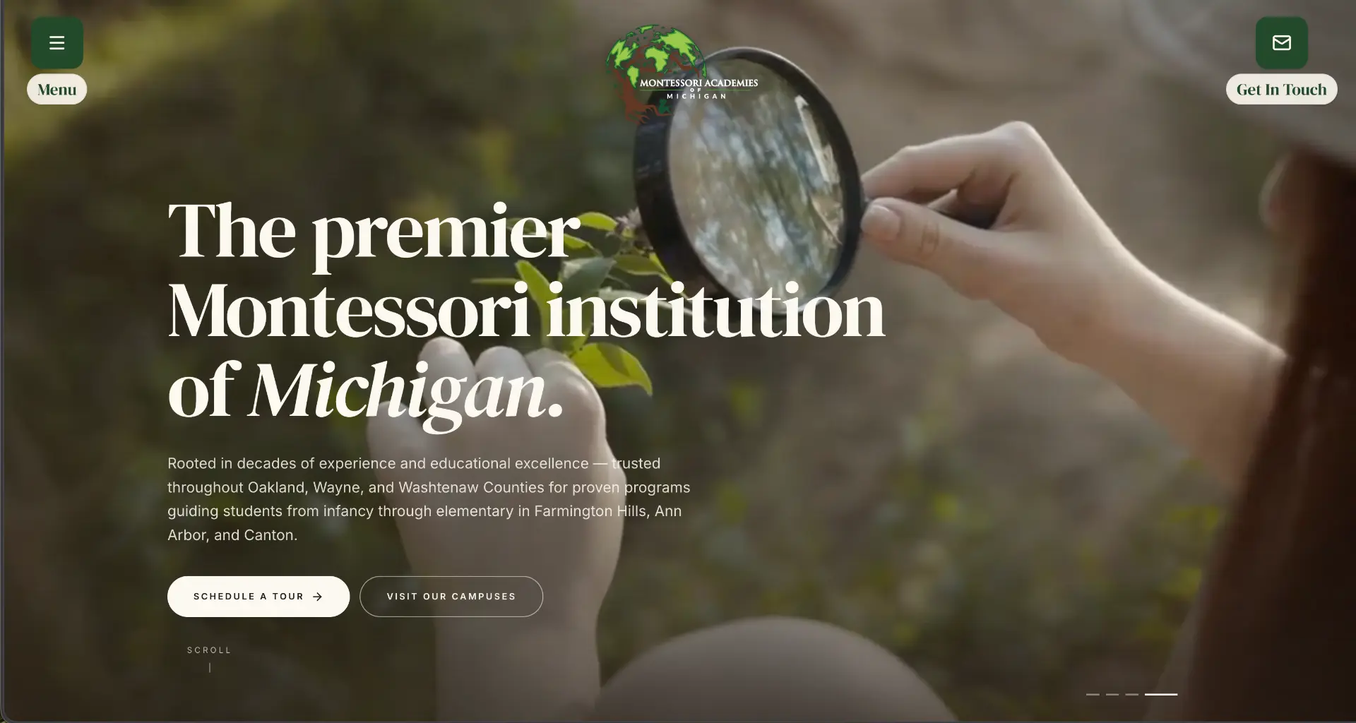 Montessori Academies of Michigan hero